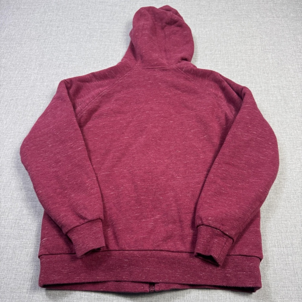 Ariat REAL Hoodie Women Small Red Full Zip Lined Sherpa Faux Fur Kangaroo Pocket - Picture 9 of 10